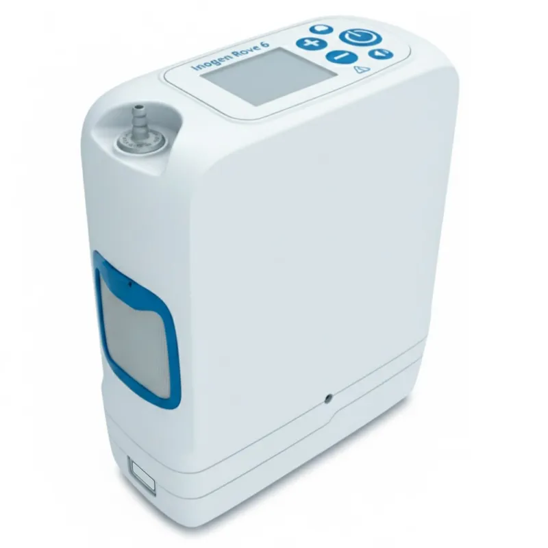 Inogen Rove 6 portable oxygen concentrator, front view