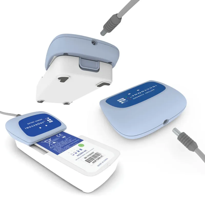 Using the Inogen external battery charger at home